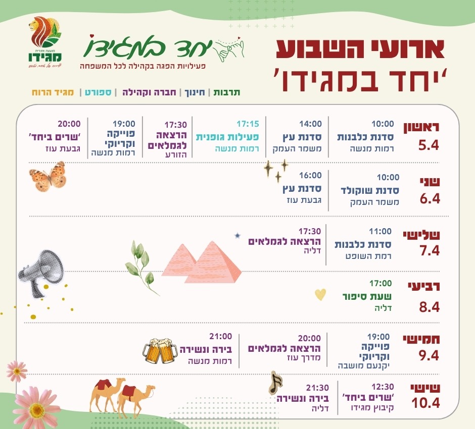 מודעה יחד במגידו